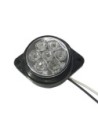 GloboStar® 115411 Πλευρικά Φώτα Όγκου Φορτηγών FLAT BULLET LED 7 SMD DC 24V Αδιάβροχο IP66 Ψυχρό Λευκό 6000K